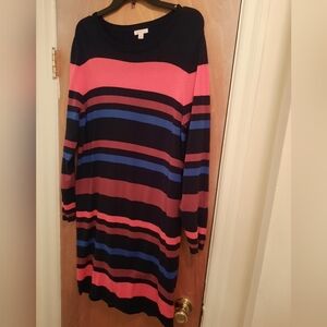 Target Striped Sweater Dress size 1x
